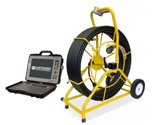 Package A Hathorn H12+ command module, Large reel drain / sewer inspection camera